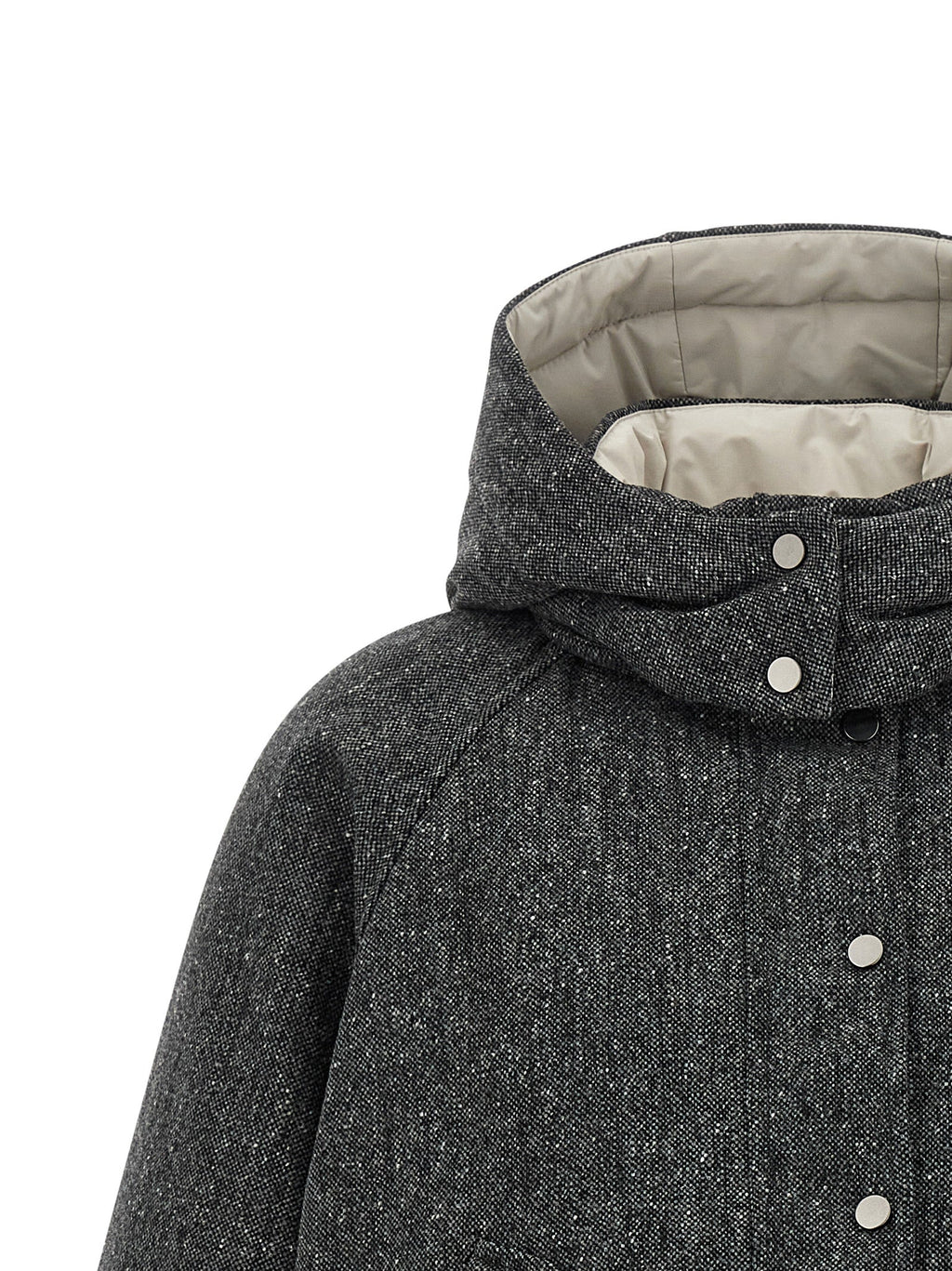 Brunello Cucinelli Gray Virgin Wool Jacket Brunello Cucinelli