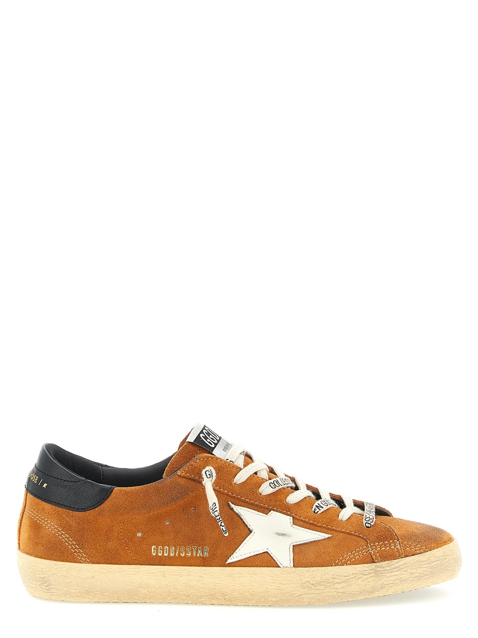 Golden Goose Orange Cowhide Low Top Sneakers Golden Goose