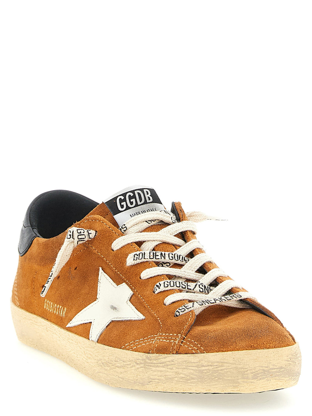 Golden Goose Orange Cowhide Low Top Sneakers Golden Goose