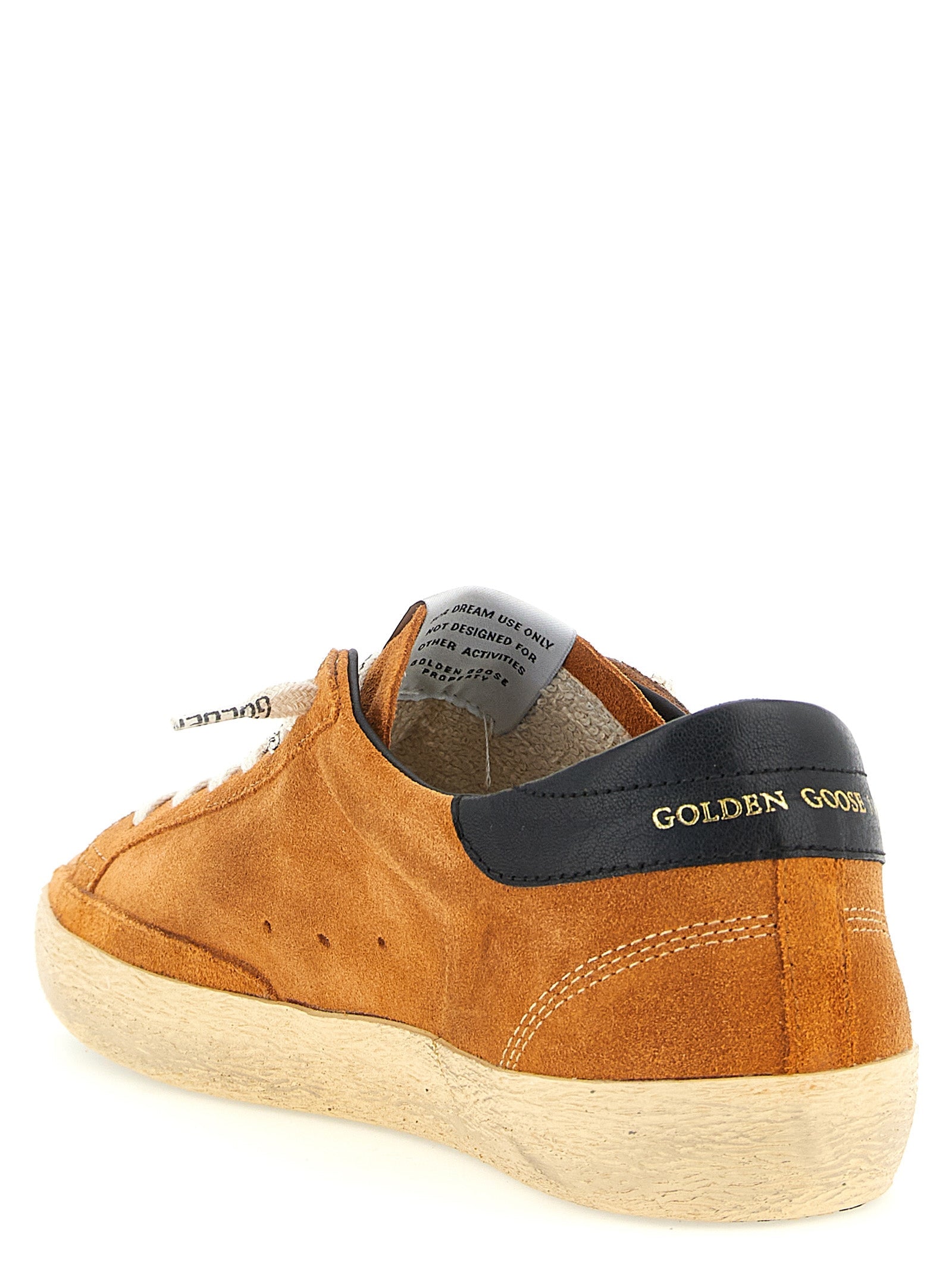 Golden Goose Orange Cowhide Low Top Sneakers Golden Goose