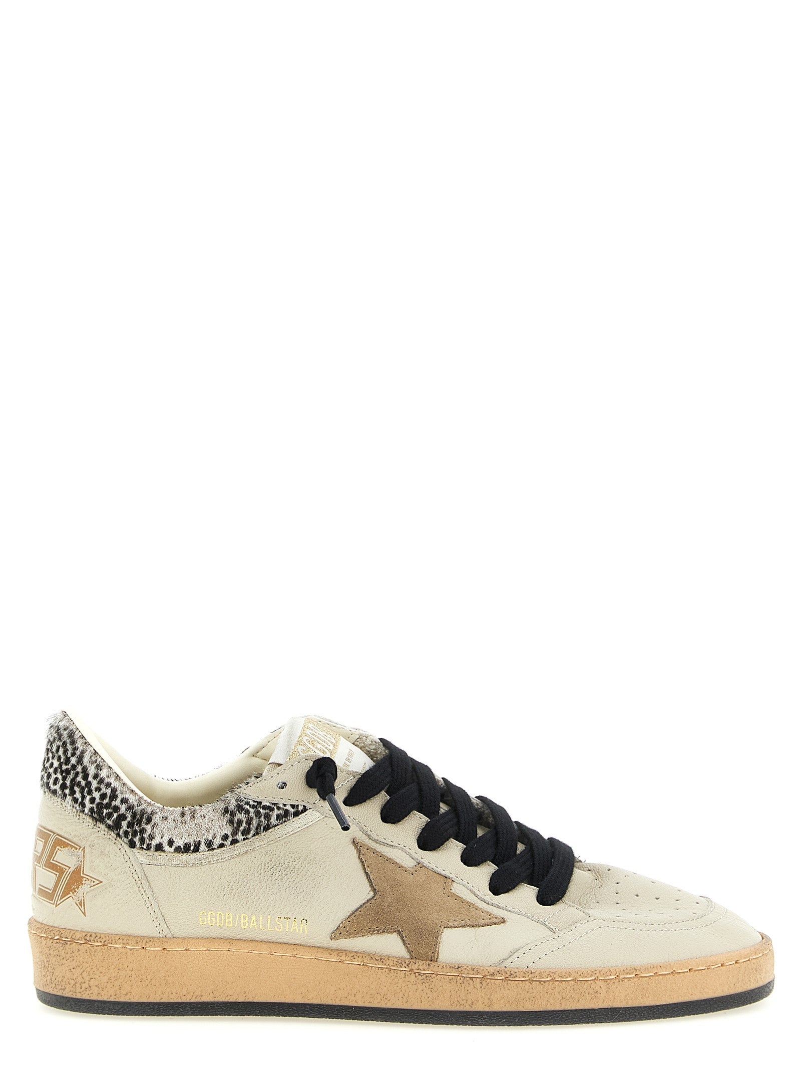 Golden Goose Beige Goatskin Low Top Sneakers Golden Goose