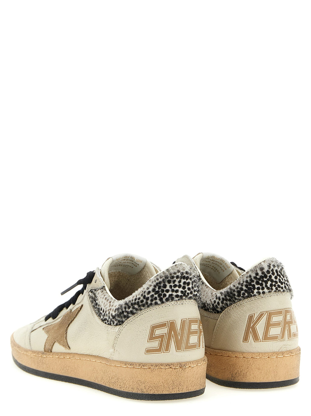 Golden Goose Beige Goatskin Low Top Sneakers Golden Goose
