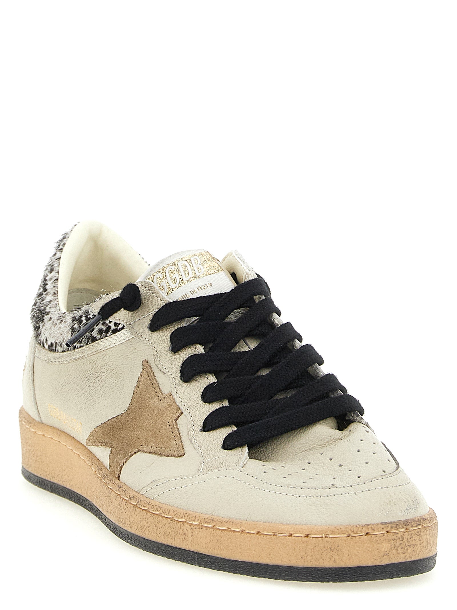 Golden Goose Beige Goatskin Low Top Sneakers Golden Goose