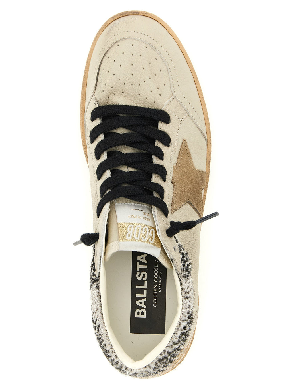 Golden Goose Beige Goatskin Low Top Sneakers Golden Goose