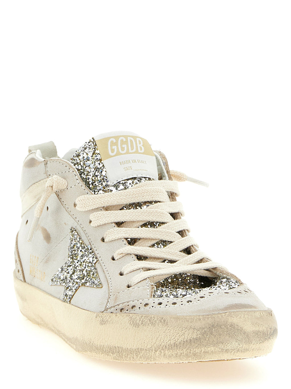 Golden Goose Beige Leather High Top Sneakers Golden Goose