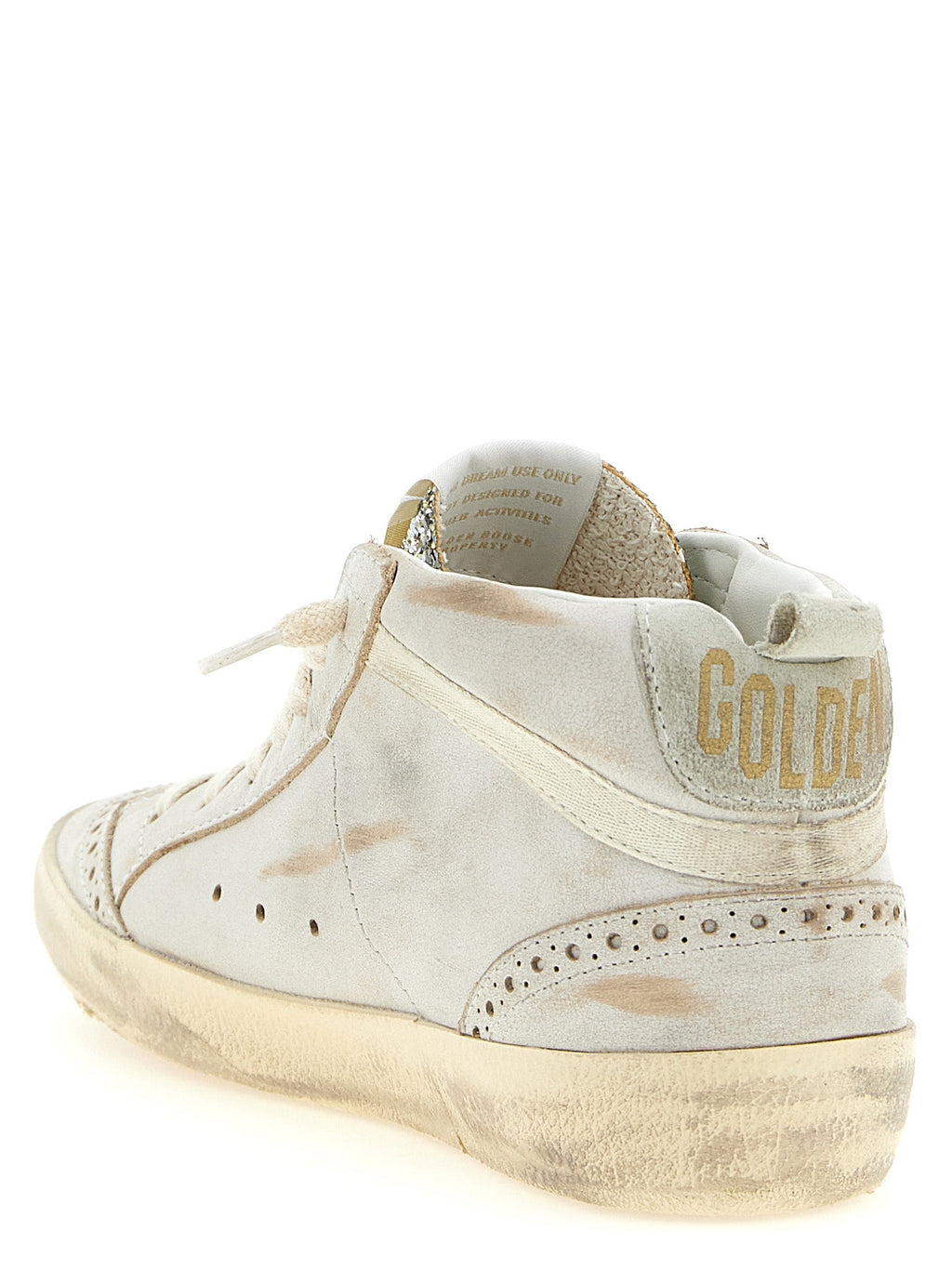 Golden Goose Beige Leather High Top Sneakers Golden Goose