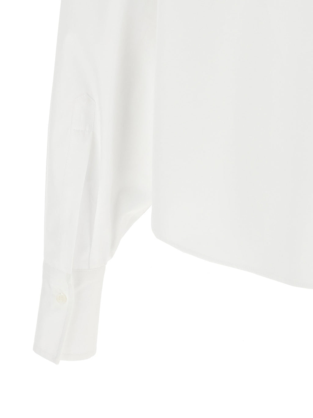 Brunello Cucinelli White Cotton Blouse Brunello Cucinelli