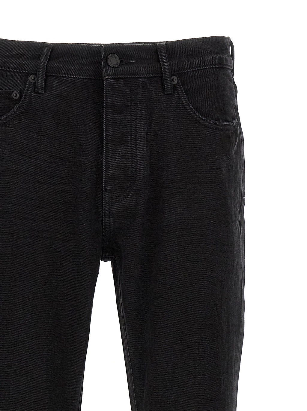 PURPLE Black Cotton Flared Jeans PURPLE