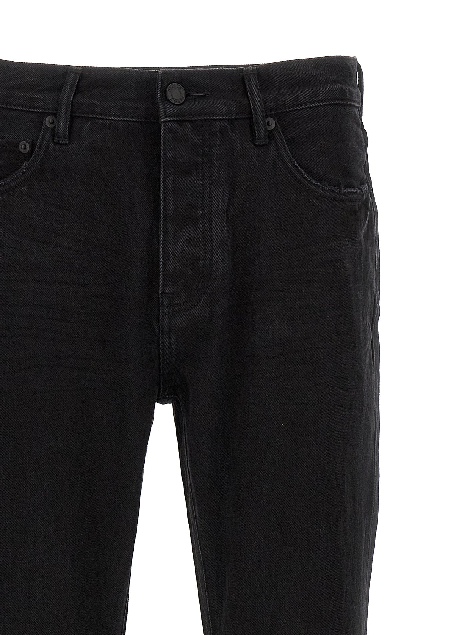 PURPLE Black Cotton Flared Jeans PURPLE