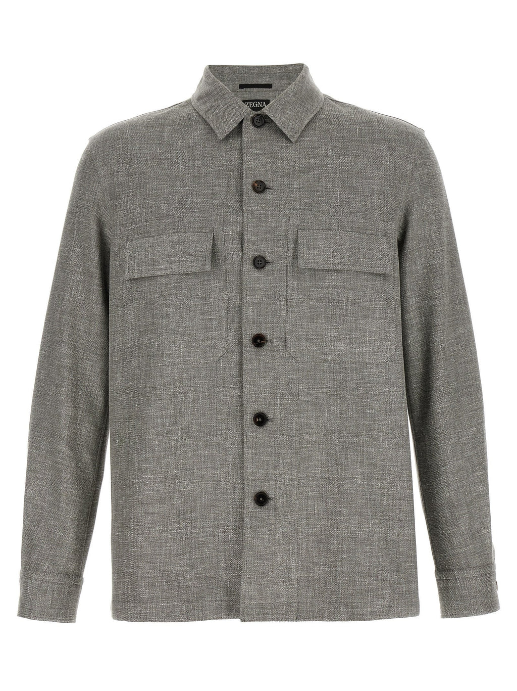 ZEGNA Beige Linen Blouse ZEGNA