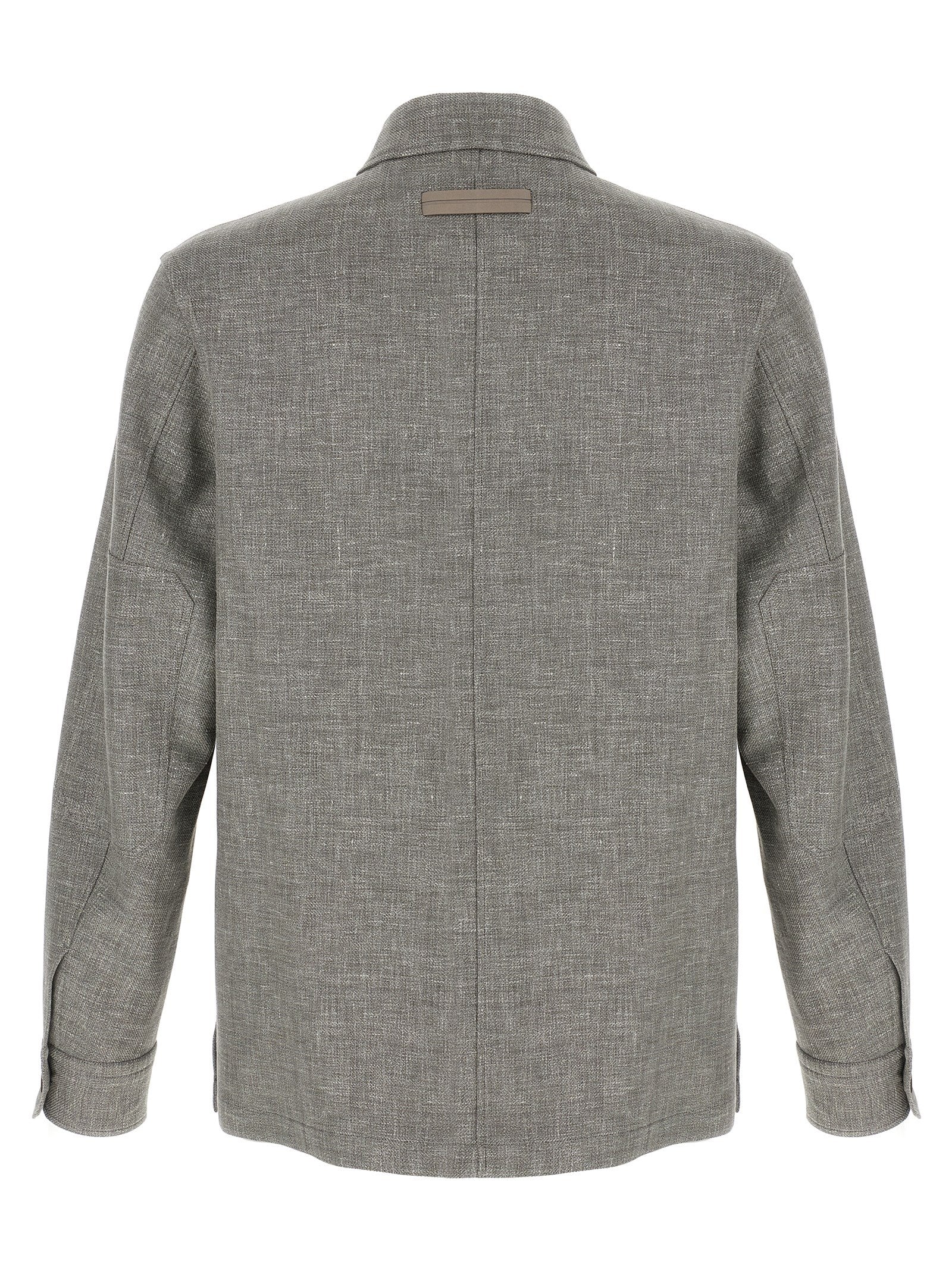 ZEGNA Beige Linen Blouse ZEGNA