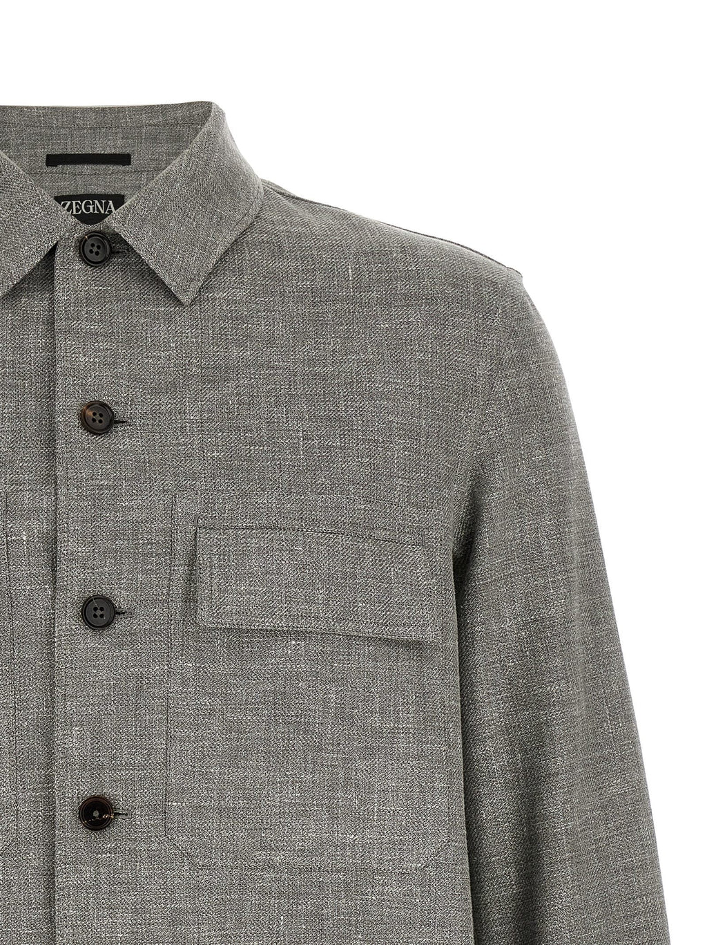 ZEGNA Beige Linen Blouse ZEGNA