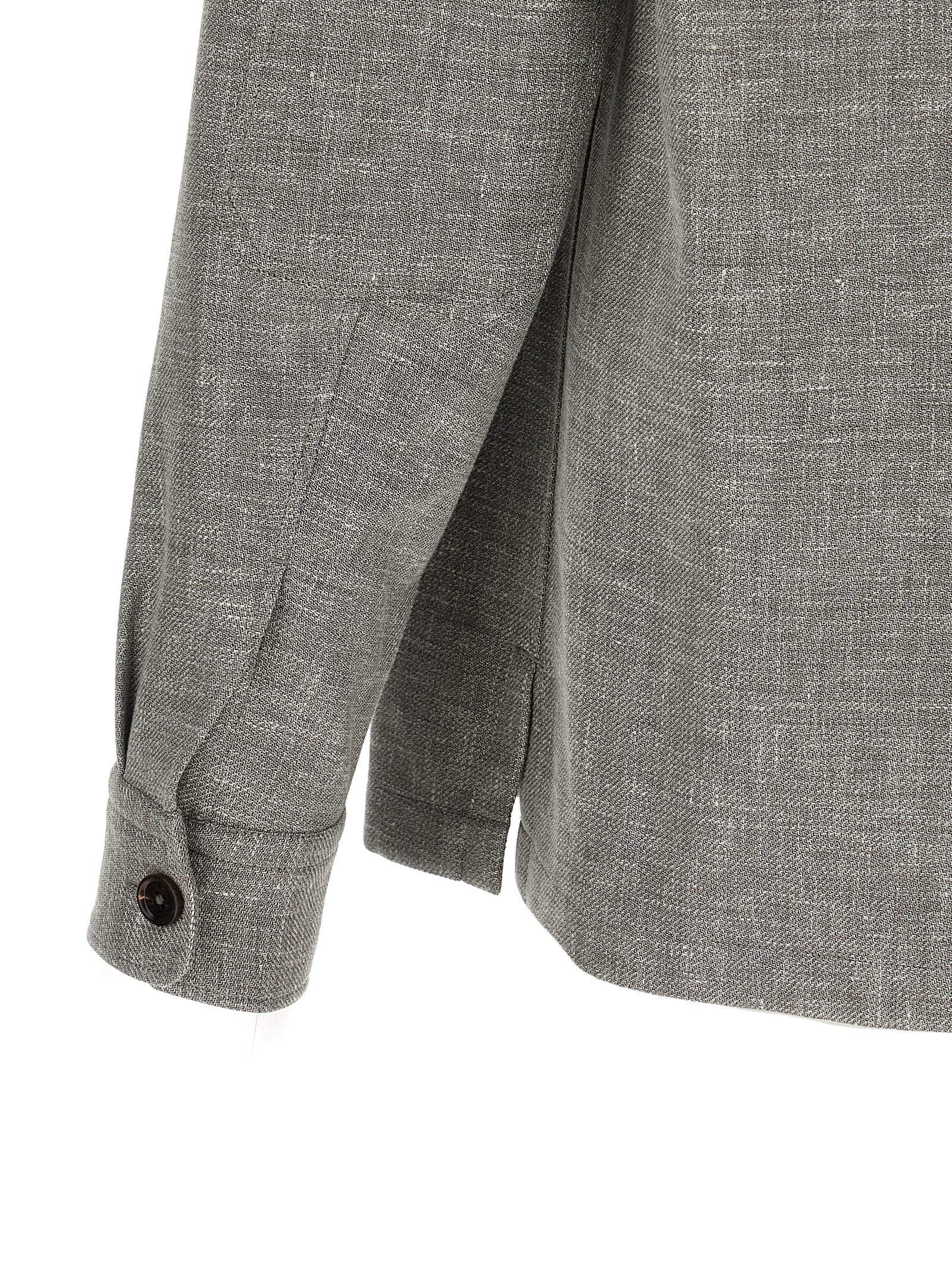 ZEGNA Beige Linen Blouse ZEGNA