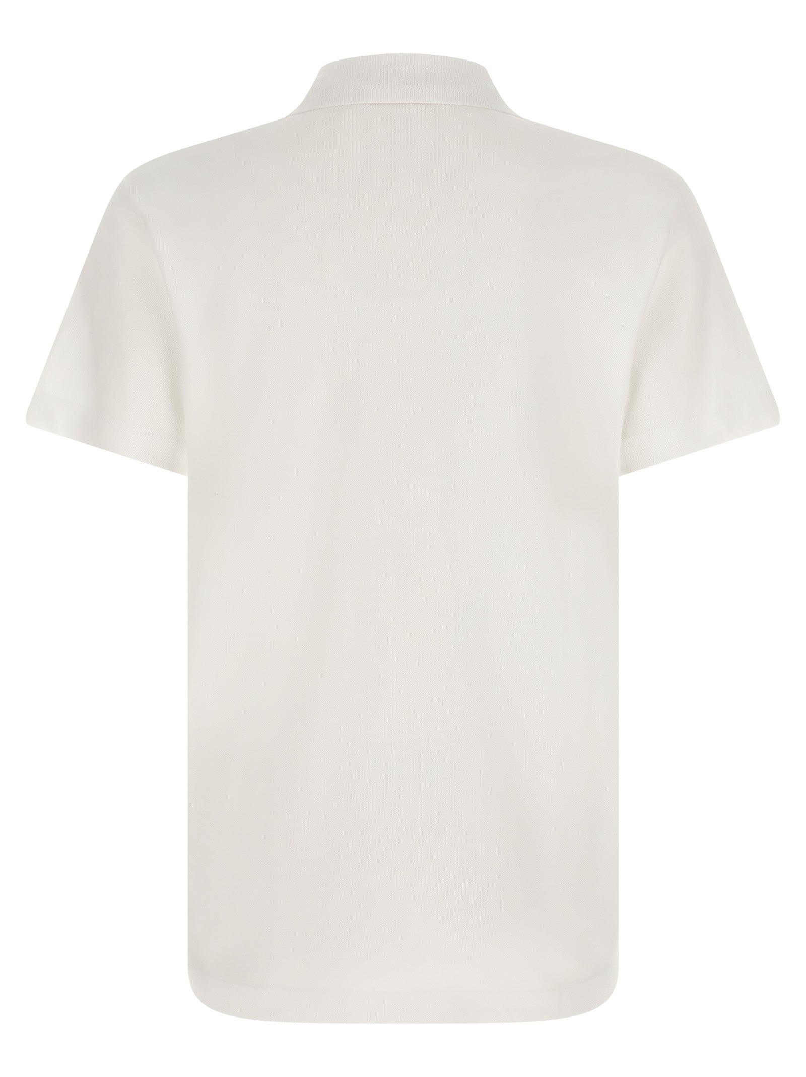 Versace White Cotton Polo Shirt Versace