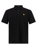 Versace Black Cotton Polo Shirt Versace