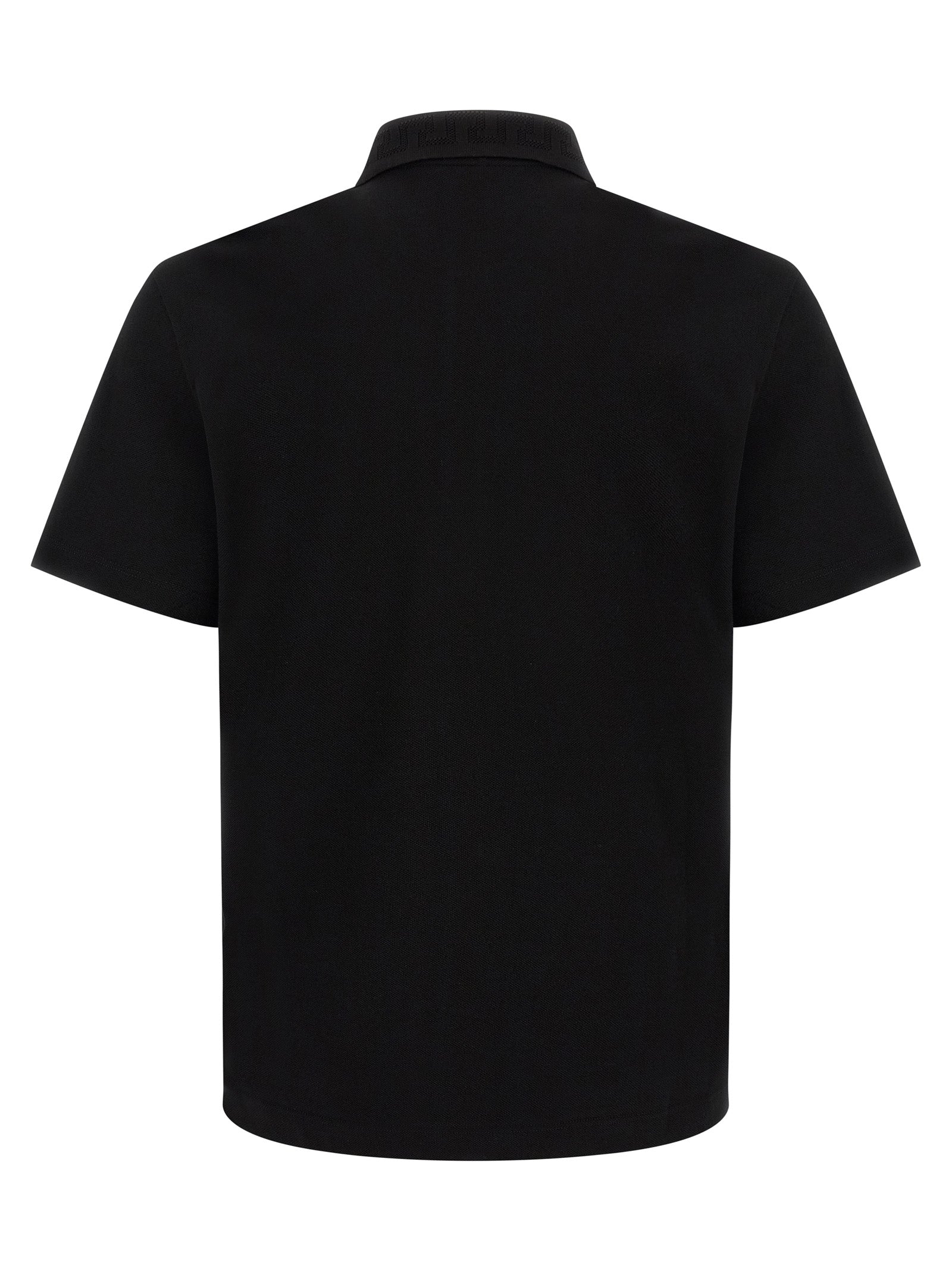 Versace Black Cotton Polo Shirt Versace