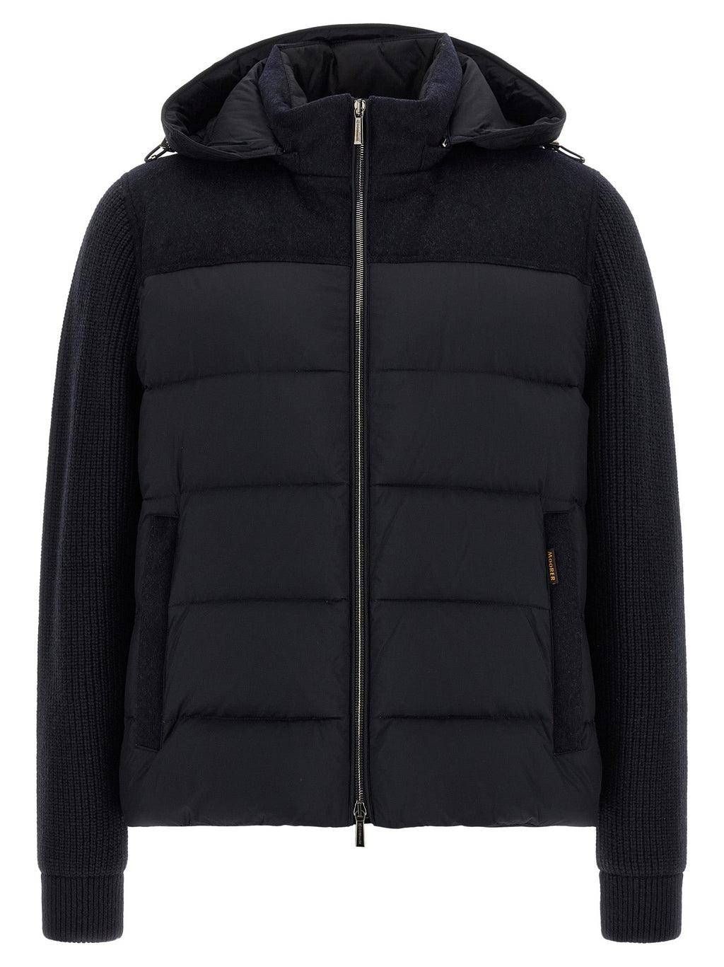 MooRER Blue Wool Full-Length Jacket MooRER