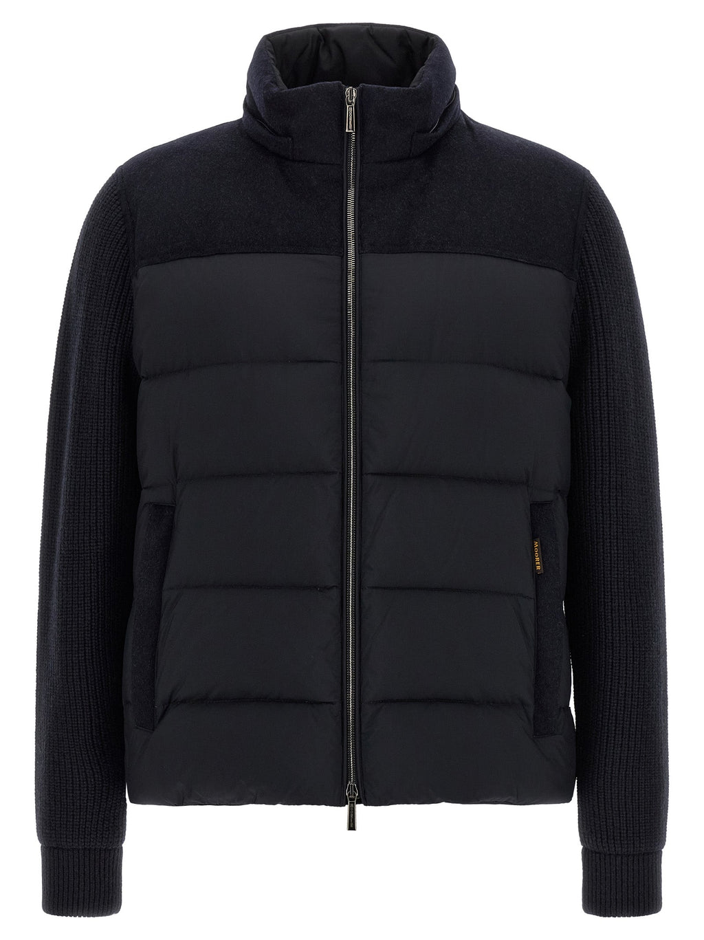 MooRER Blue Wool Full-Length Jacket MooRER