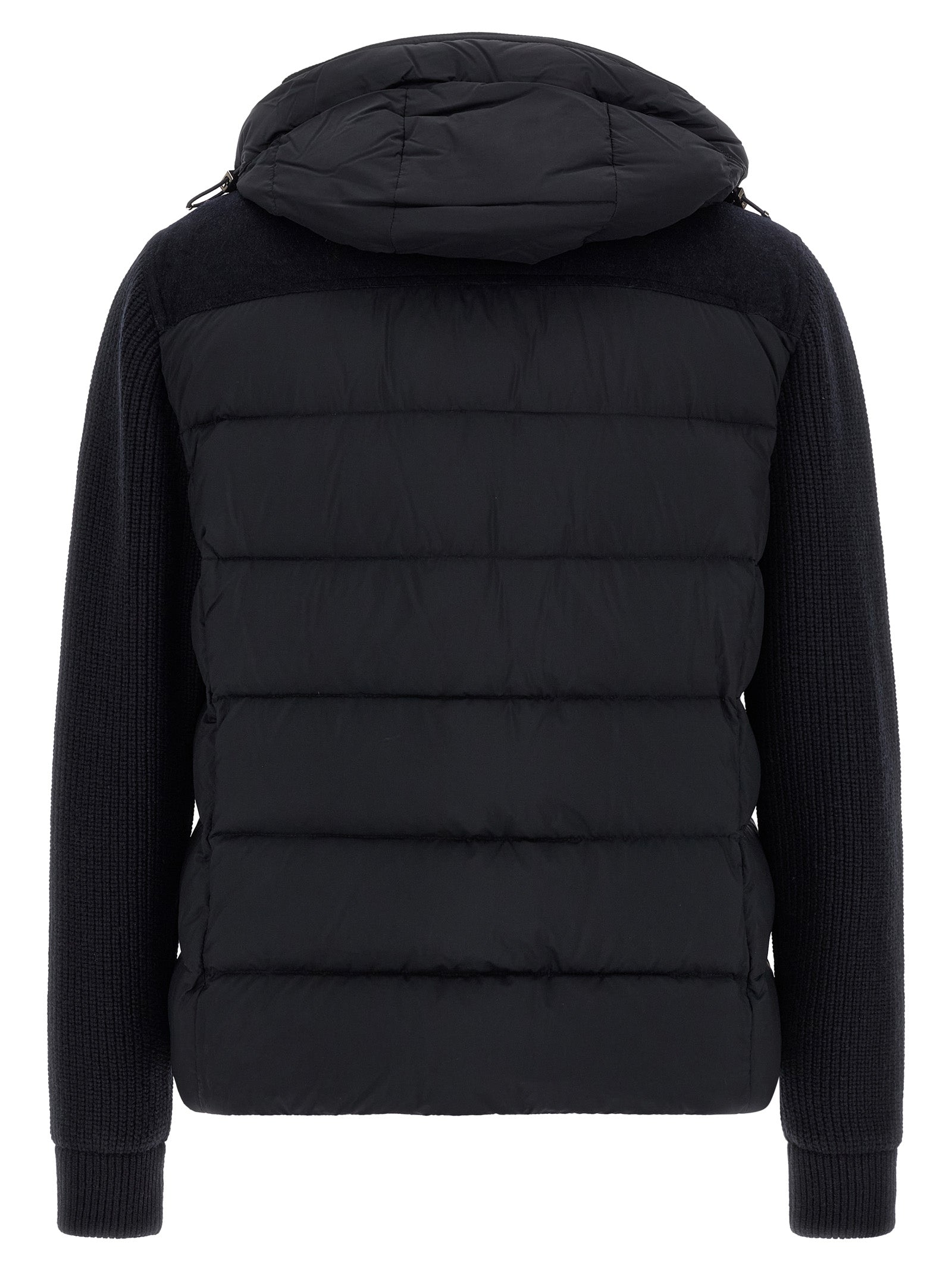 MooRER Blue Wool Full-Length Jacket MooRER