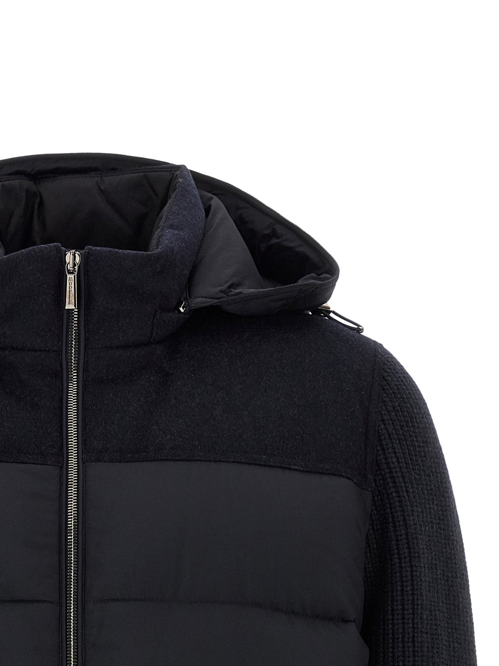 MooRER Blue Wool Full-Length Jacket MooRER