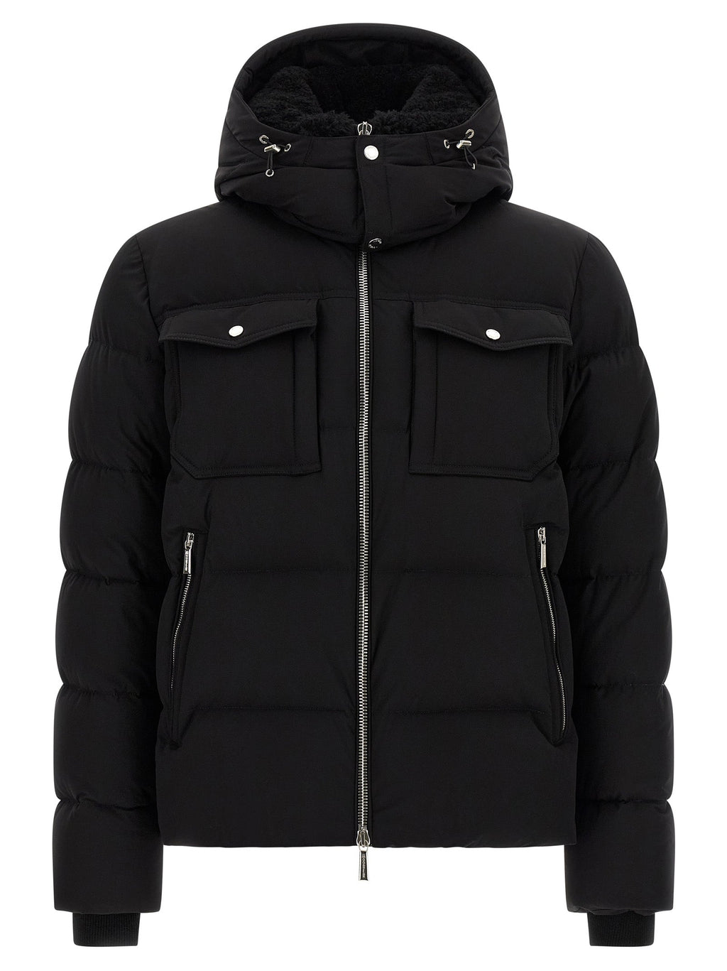 MooRER Black Wool Bomber MooRER