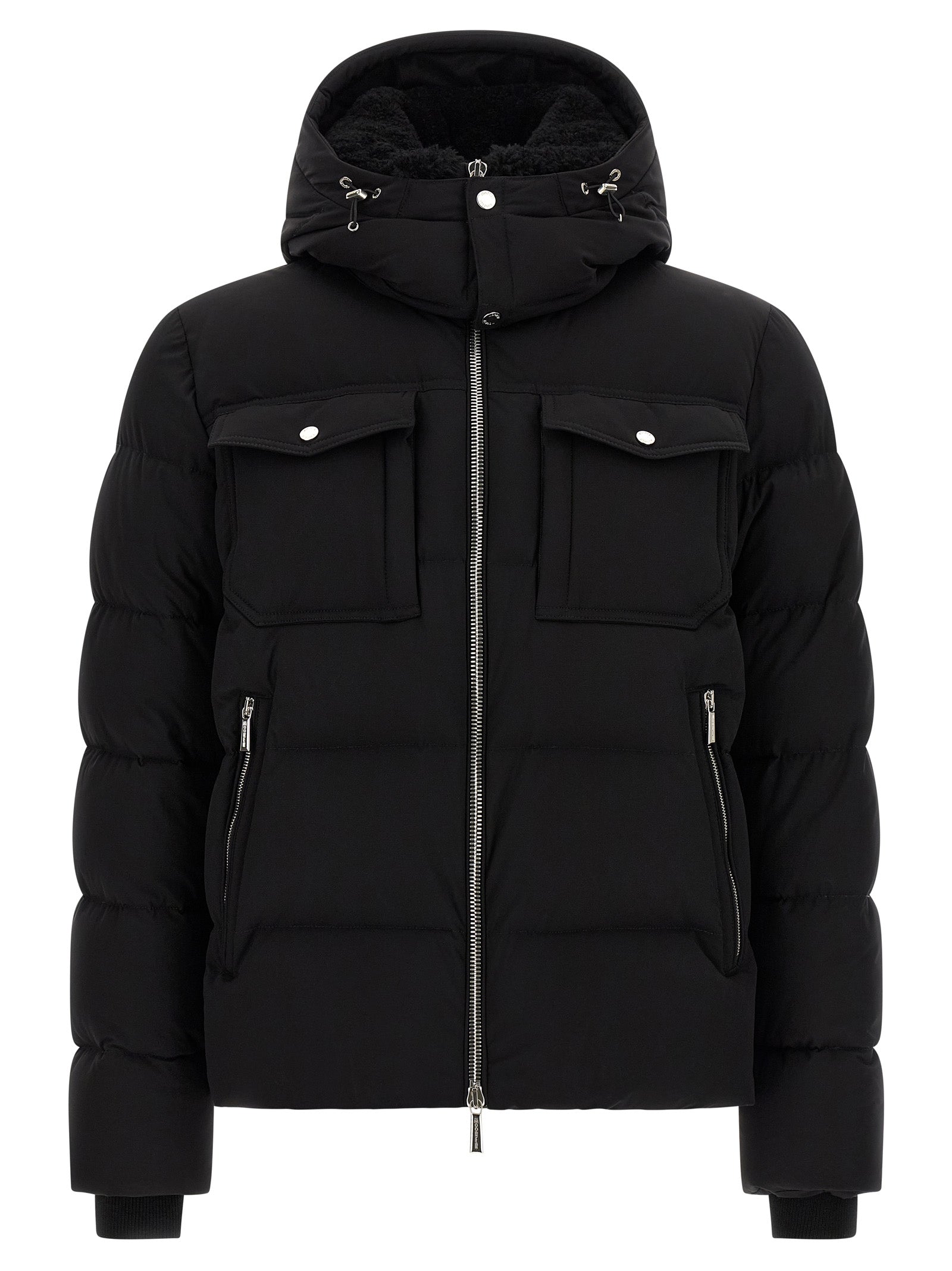 MooRER Black Wool Bomber MooRER