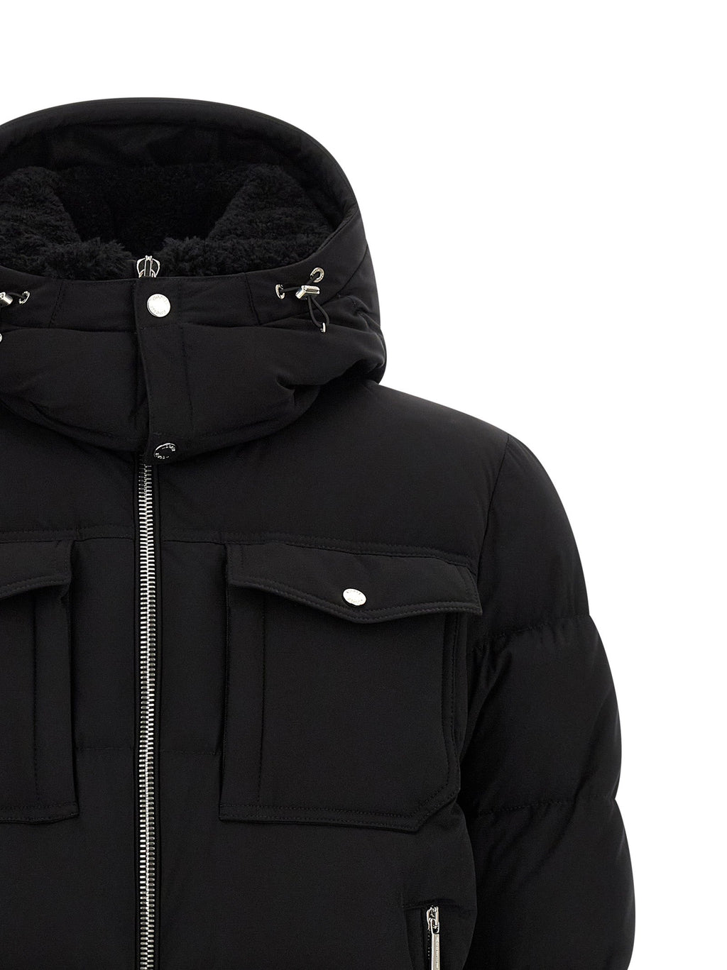 MooRER Black Wool Bomber MooRER