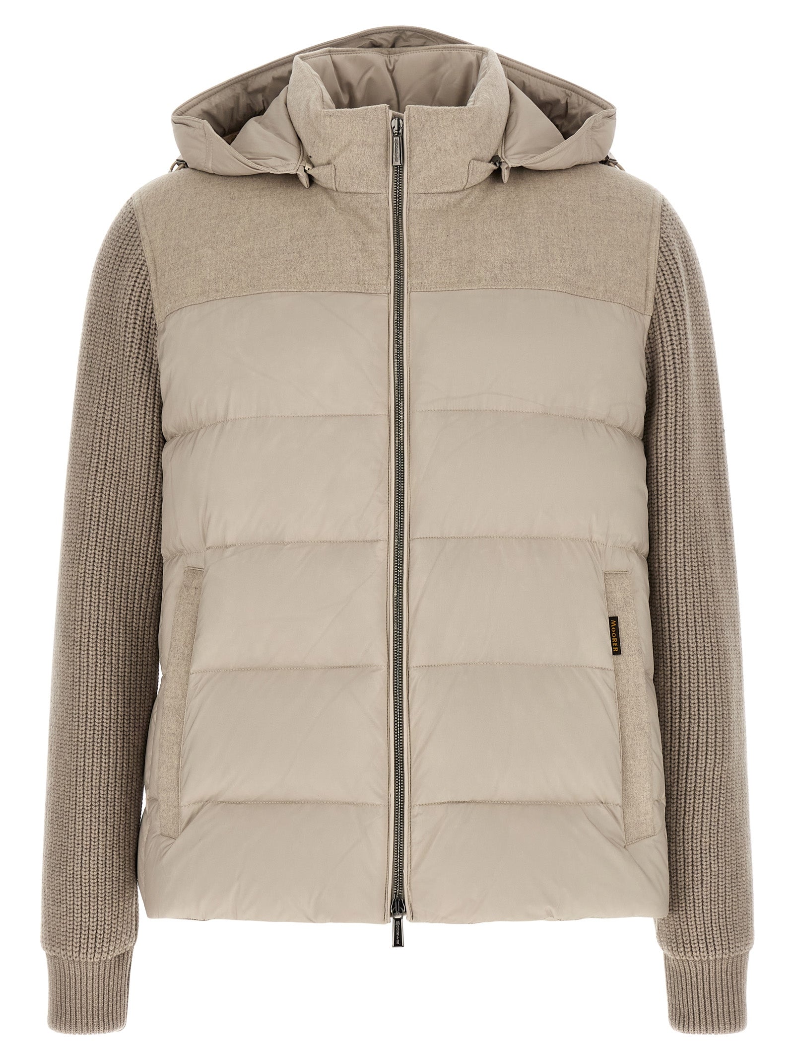 MooRER Beige Wool Full-Length Jacket MooRER