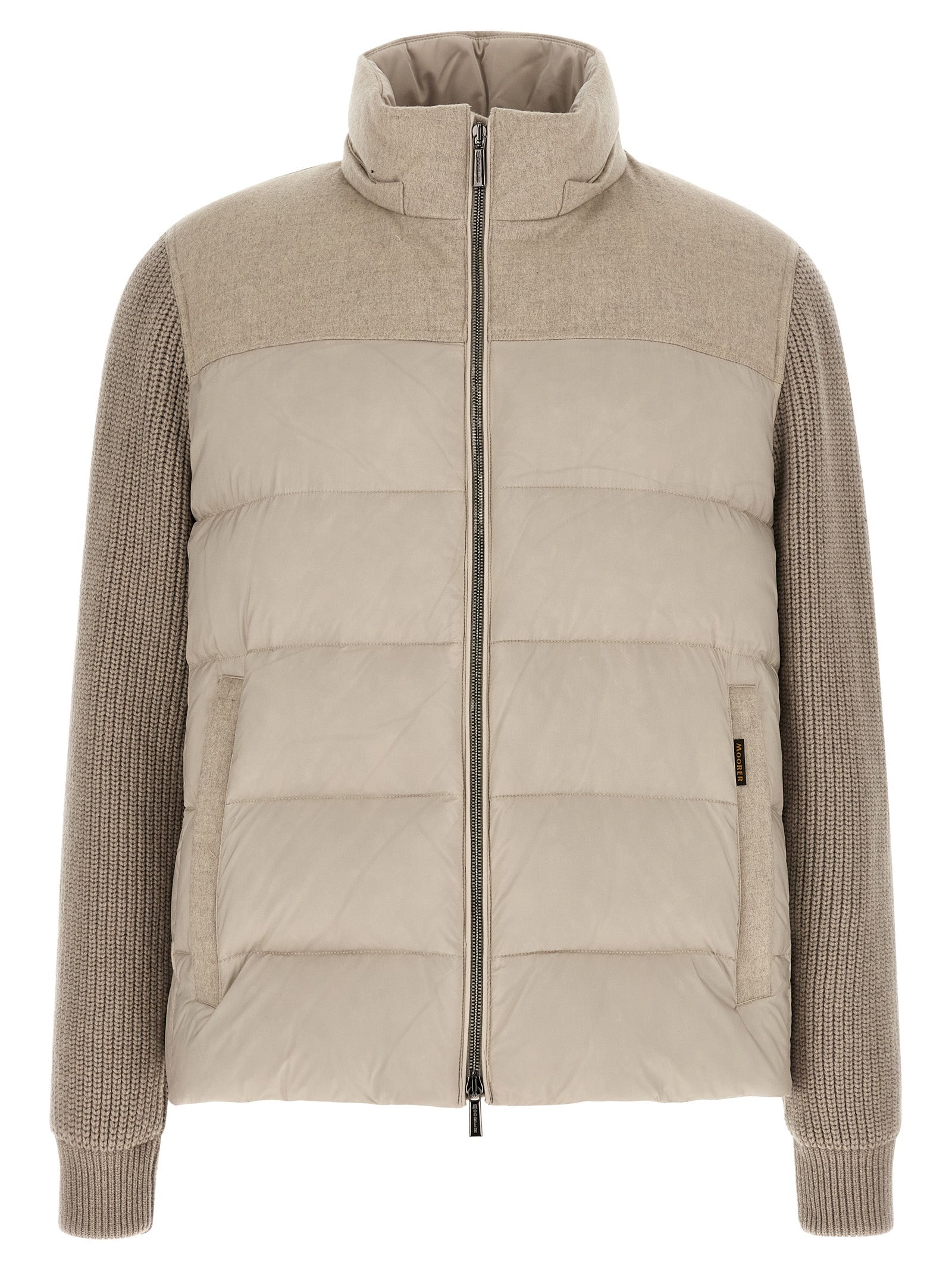 MooRER Beige Wool Full-Length Jacket MooRER