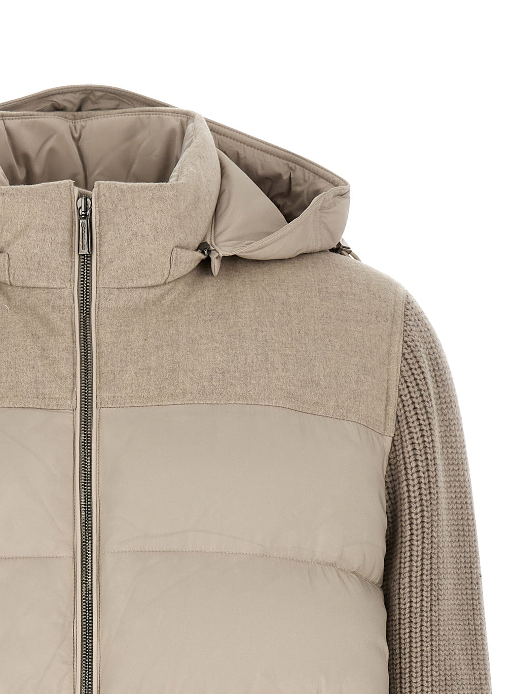 MooRER Beige Wool Full-Length Jacket MooRER