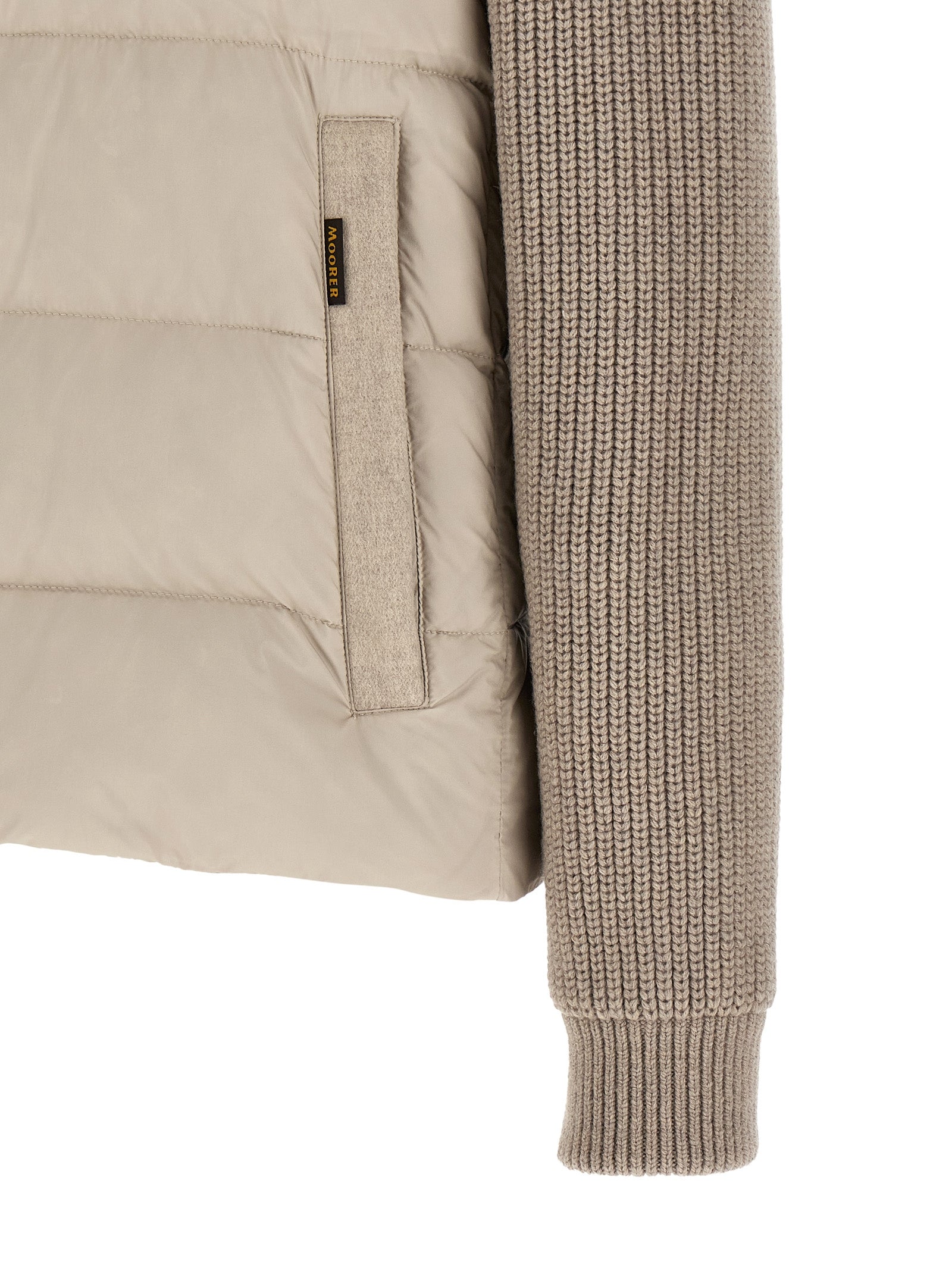 MooRER Beige Wool Full-Length Jacket MooRER