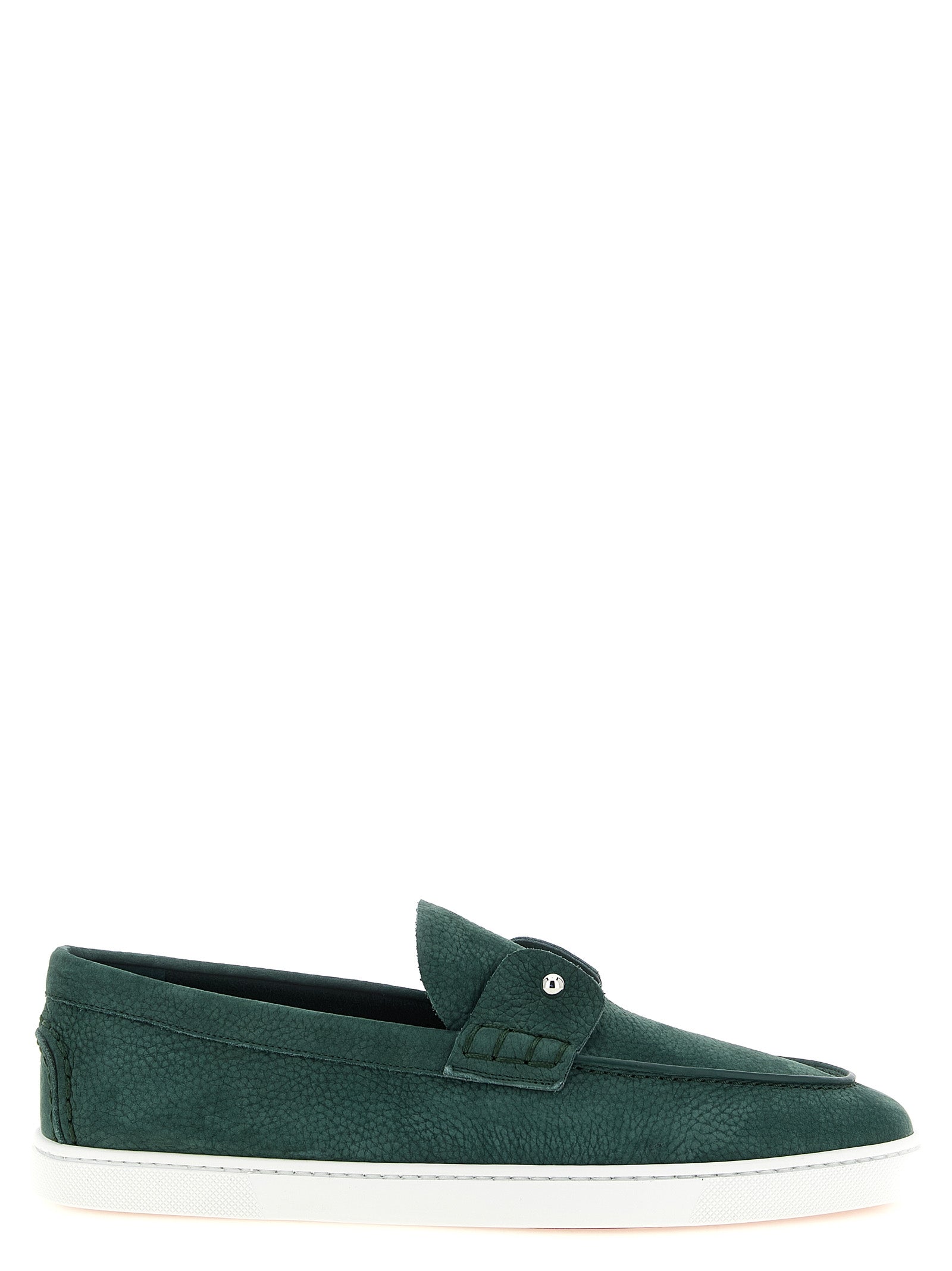 Christian Louboutin Bicolor Calfskin Slip-On Loafers Christian Louboutin