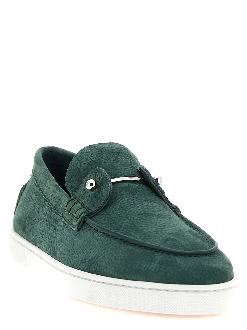 Christian Louboutin Bicolor Calfskin Slip-On Loafers Christian Louboutin
