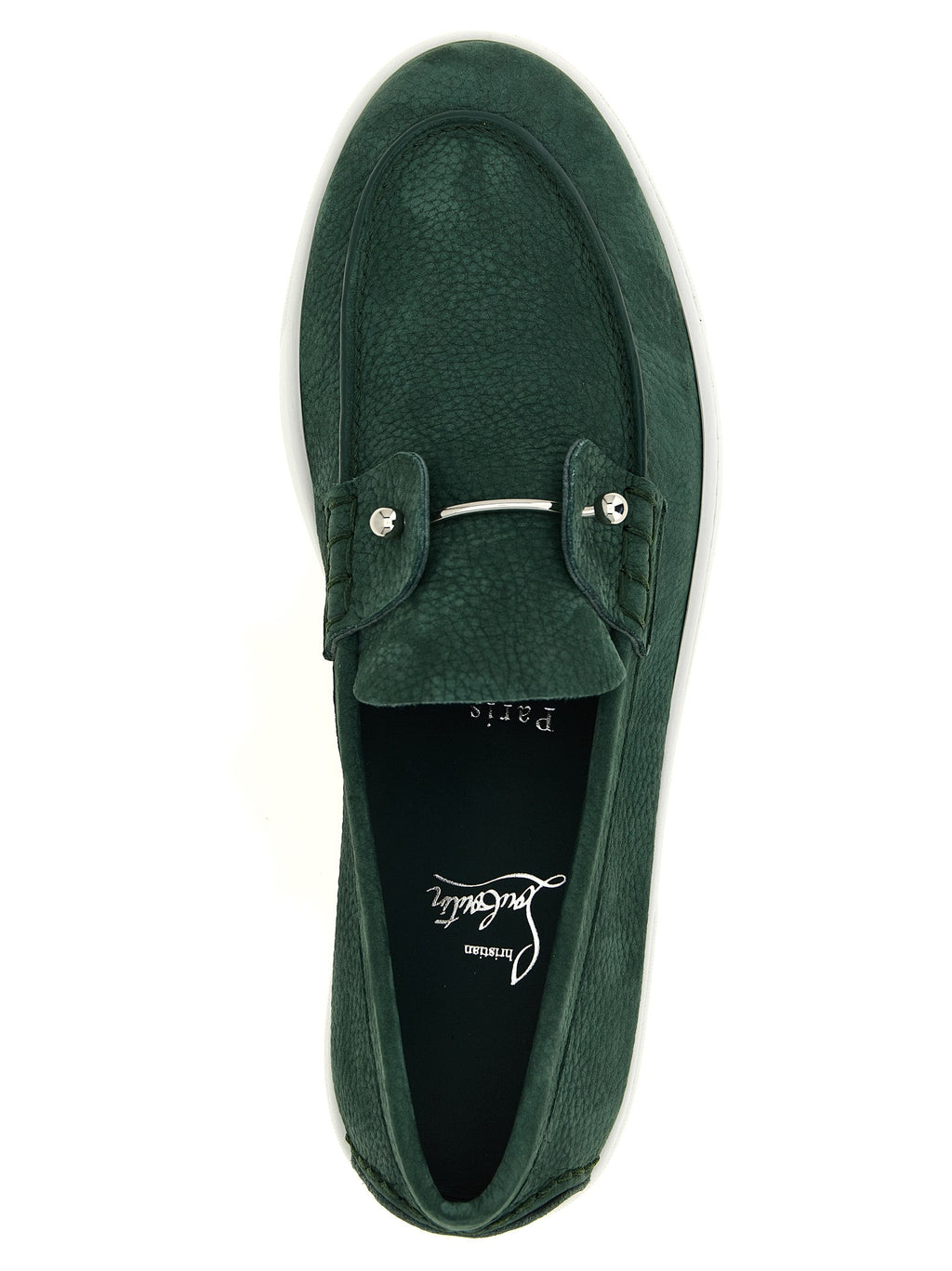 Christian Louboutin Bicolor Calfskin Slip-On Loafers Christian Louboutin