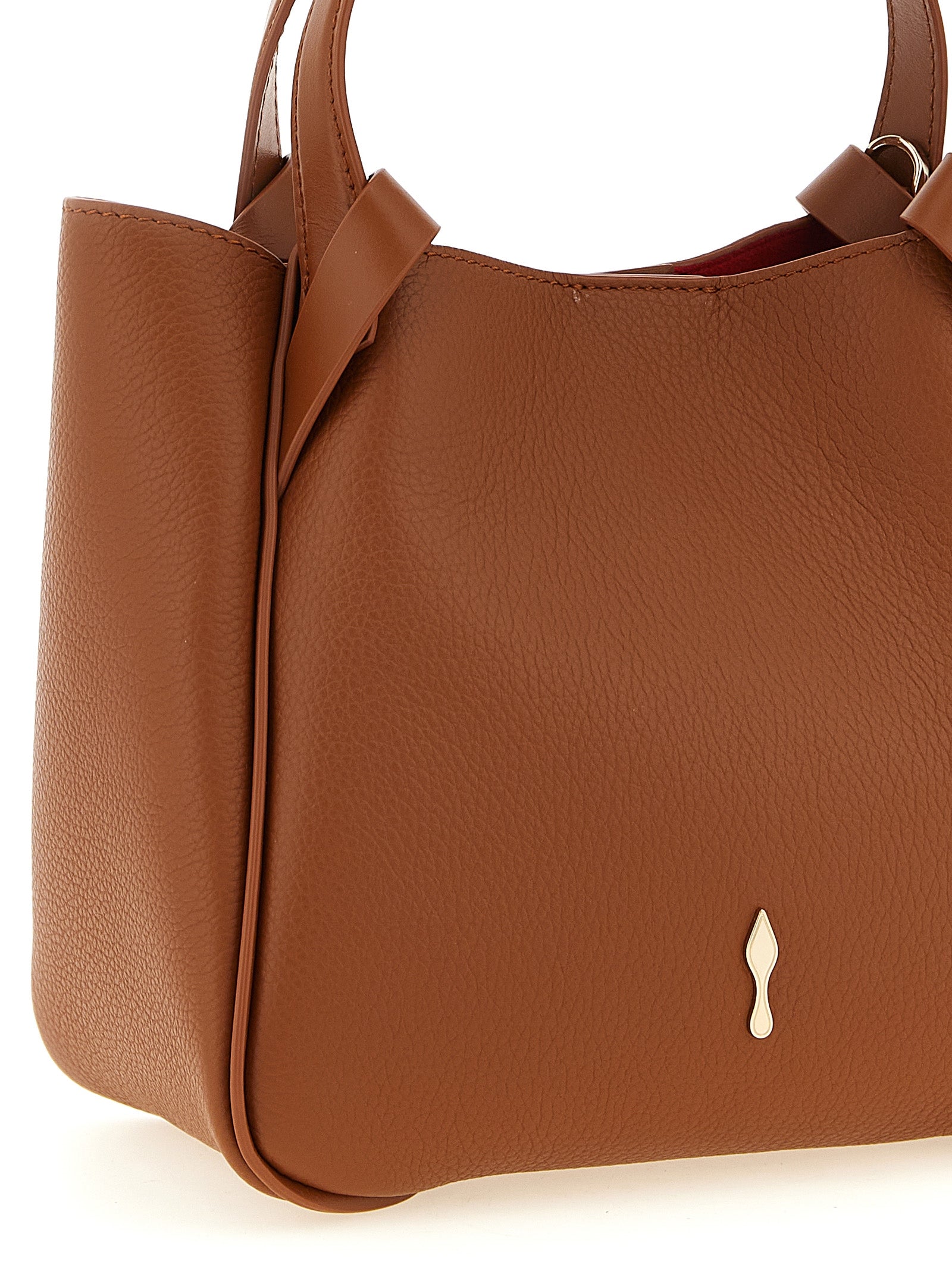 Christian Louboutin Brown Calfskin Tote Bag Christian Louboutin