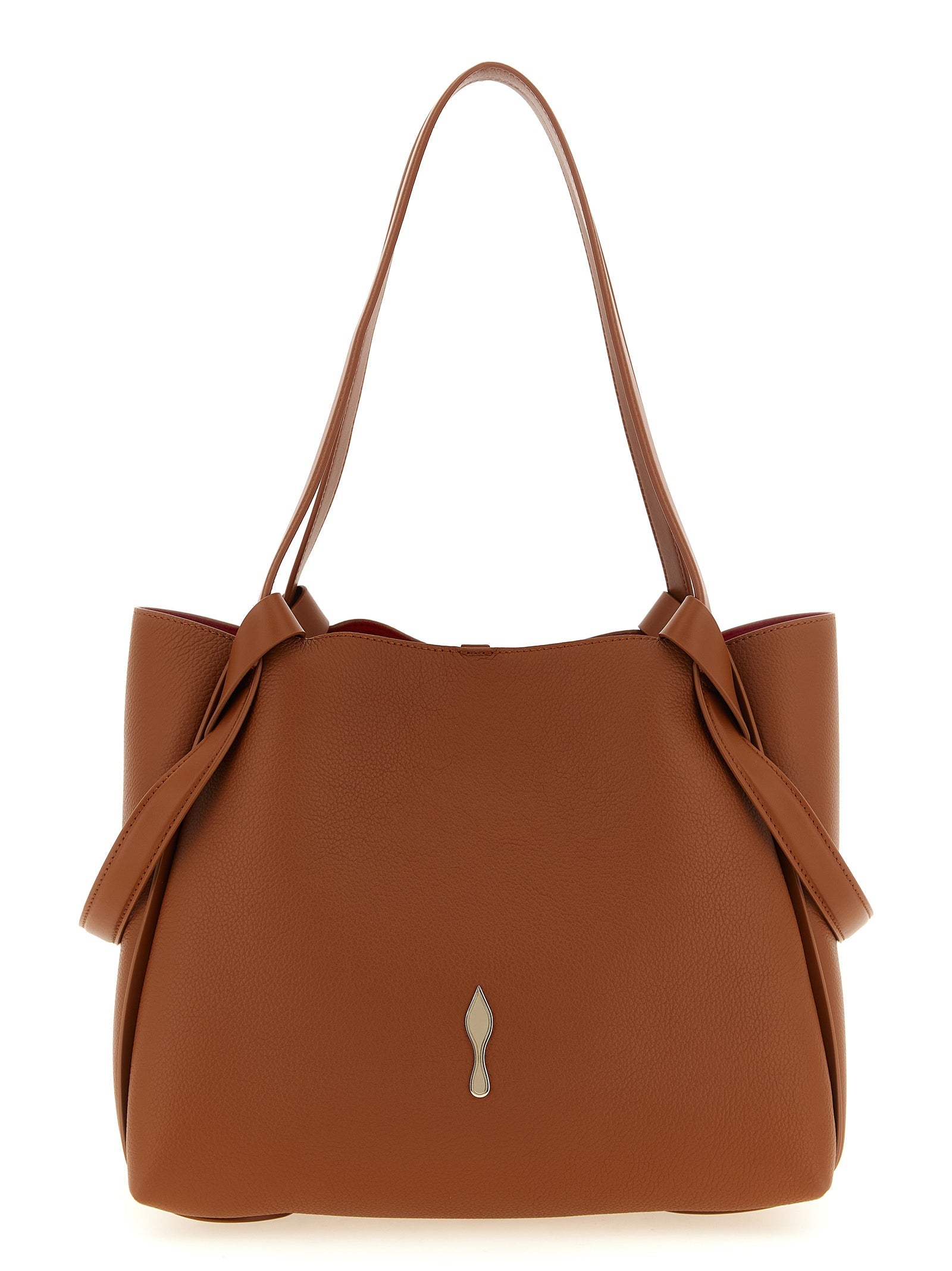 Christian Louboutin Brown Calfskin Tote Bag Christian Louboutin