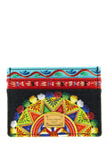 Dolce & Gabbana Multicolor Cotton Cardholder Dolce & Gabbana