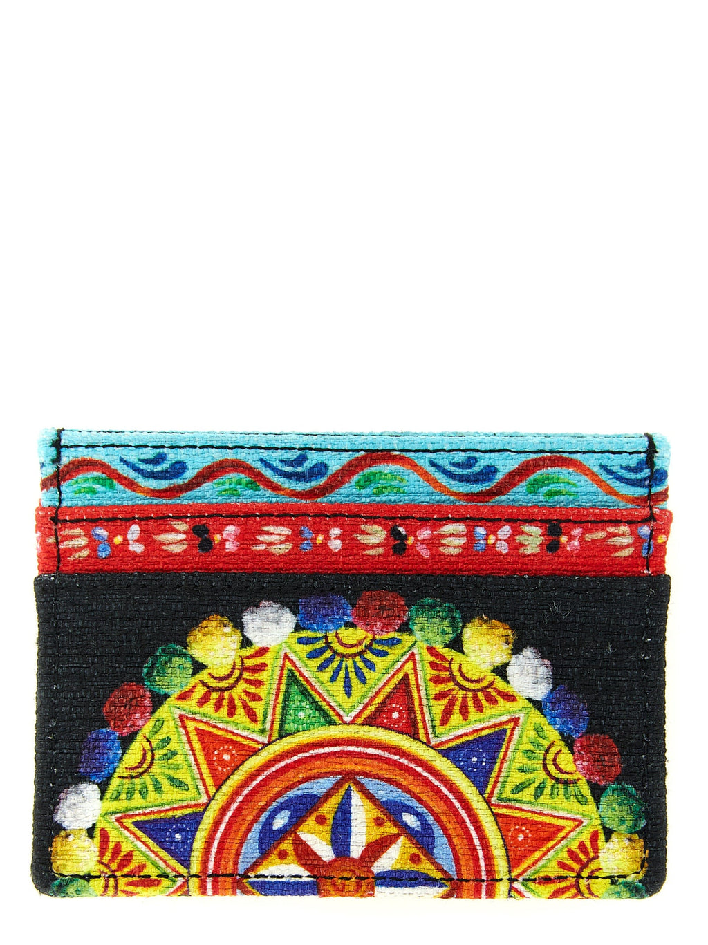Dolce & Gabbana Multicolor Cotton Cardholder Dolce & Gabbana