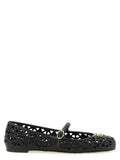 Valentino Garavani Black Polyvinyl Ballet Flats Valentino Garavani