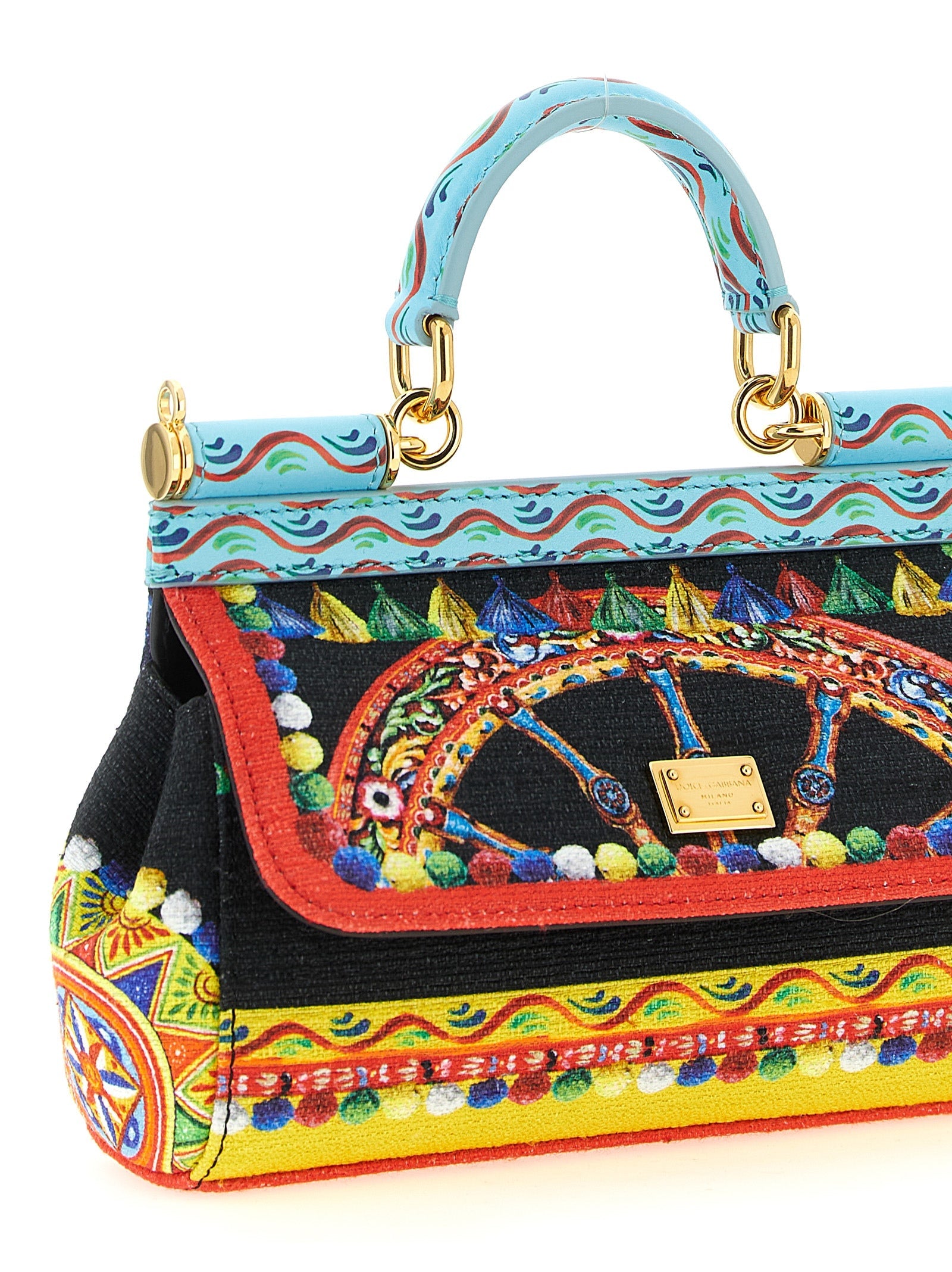 Dolce & Gabbana Multicolor Cotton Handbag Dolce & Gabbana