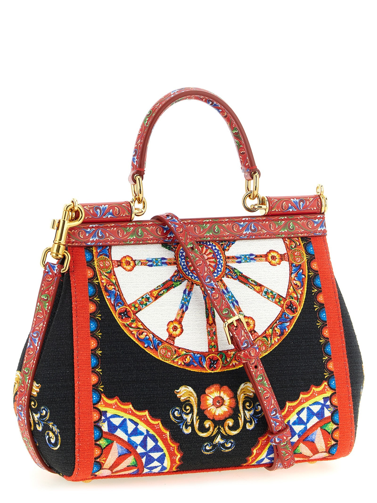 Dolce & Gabbana Multicolor Cotton Handbag Dolce & Gabbana