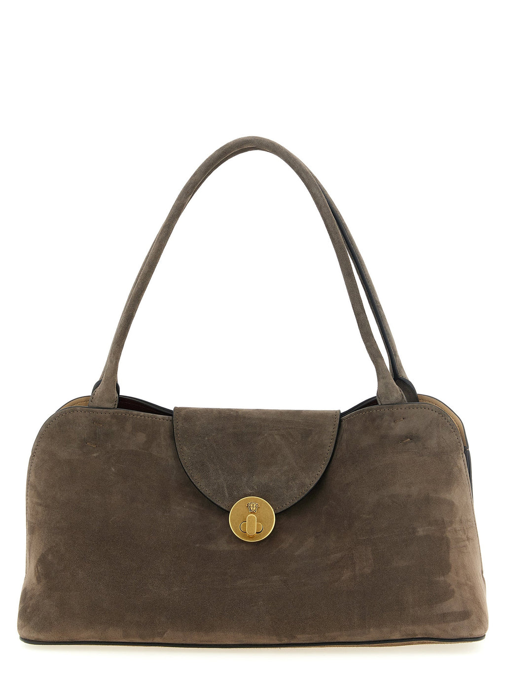 Versace Brown Calfskin Shoulder Bag Versace