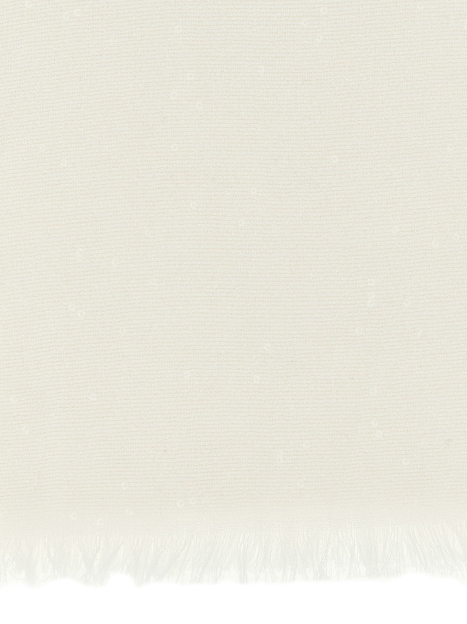 Brunello Cucinelli White Cashmere Scarf Brunello Cucinelli
