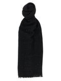 Brunello Cucinelli Black Cashmere Scarf Brunello Cucinelli