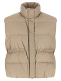 Brunello Cucinelli Gray Polyester Sleeveless Jacket Brunello Cucinelli