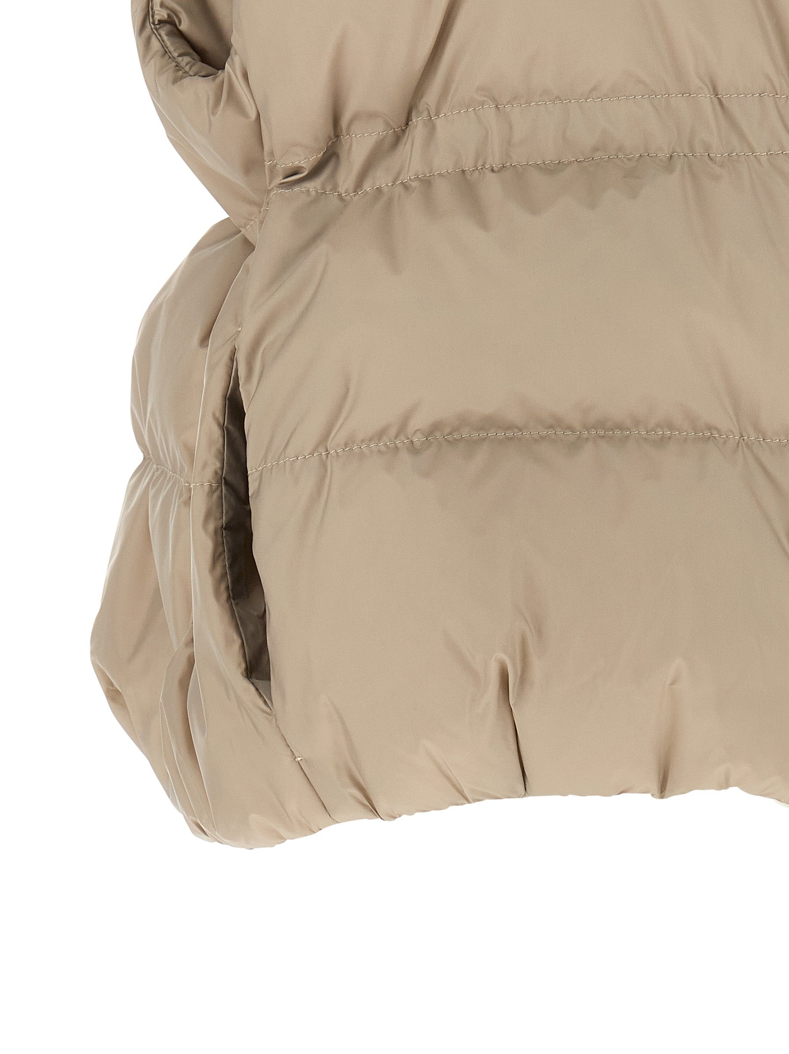 Brunello Cucinelli Gray Polyester Sleeveless Jacket Brunello Cucinelli