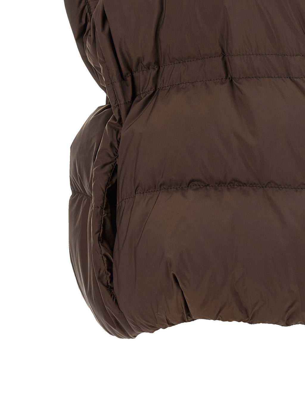 Brunello Cucinelli Brown Polyester Sleeveless Jacket Brunello Cucinelli