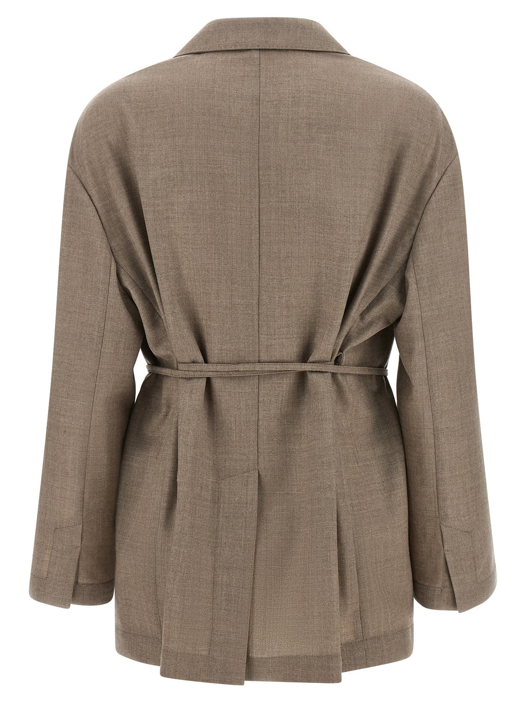 Brunello Cucinelli Beige Virgin Wool Blazer Brunello Cucinelli