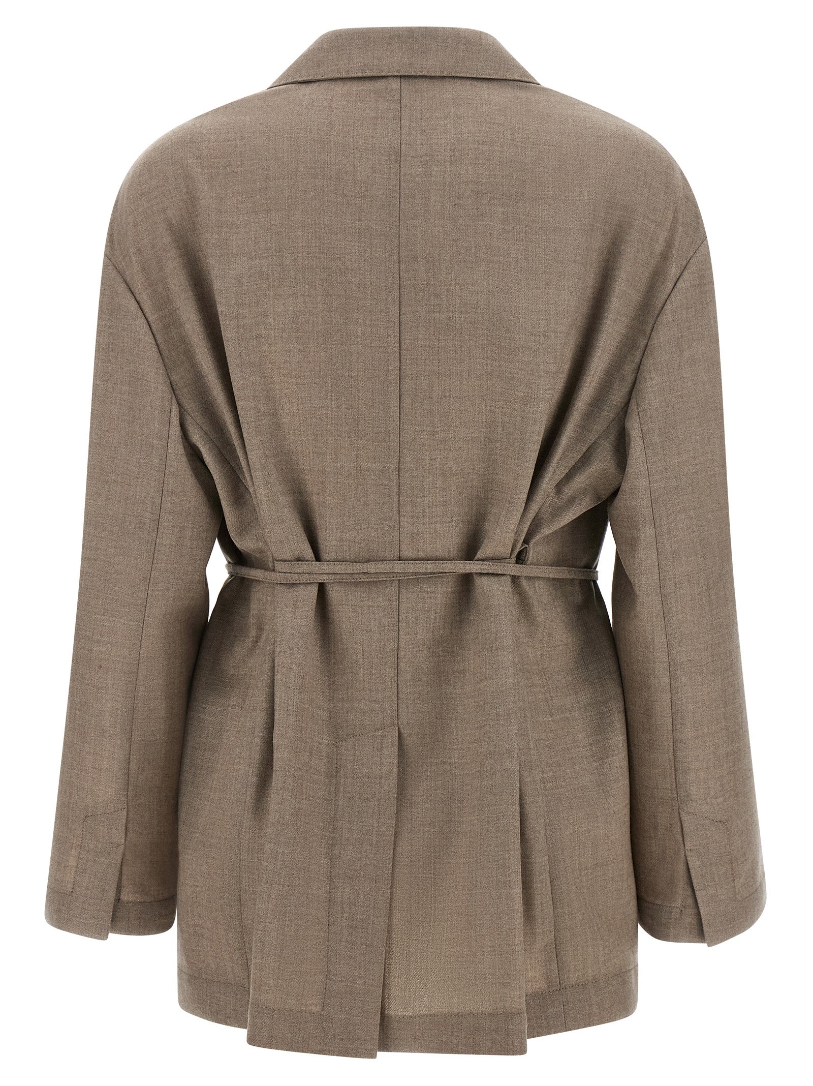 Brunello Cucinelli Beige Virgin Wool Blazer Brunello Cucinelli