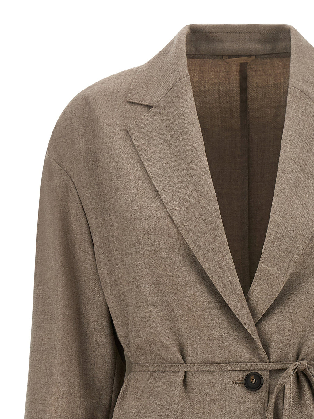 Brunello Cucinelli Beige Virgin Wool Blazer Brunello Cucinelli